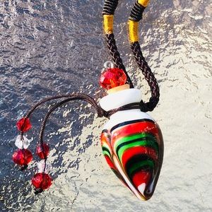 Urn/ Cremation bottle necklaces ashes